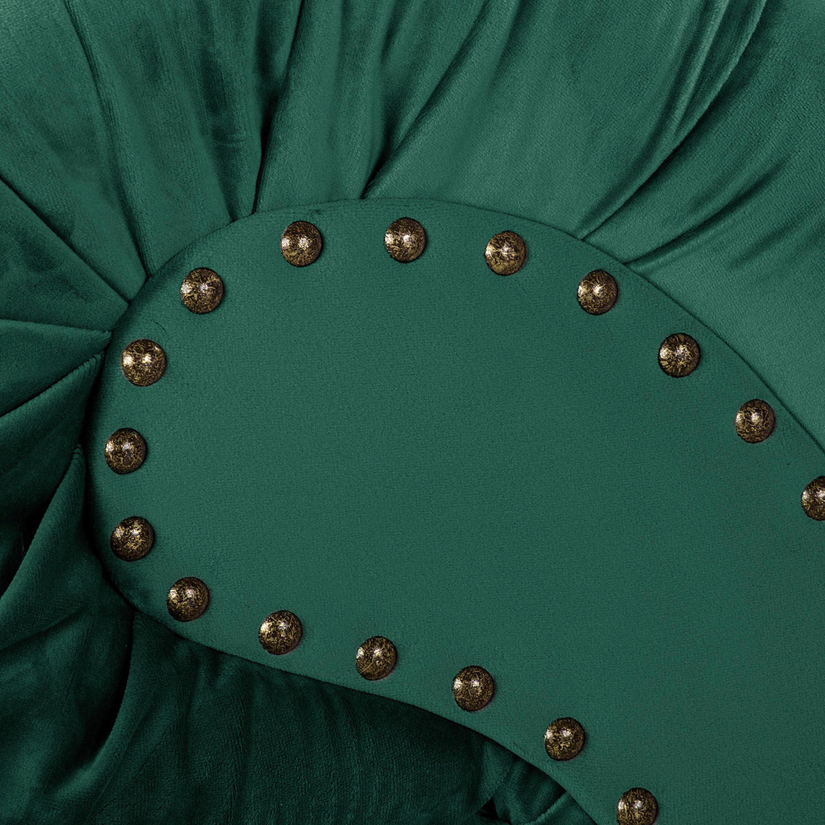 RÉCAMIERE Samt Grün  - Braun/Grün, Design, Holz/Textil (185/93/75cm) - Livetastic