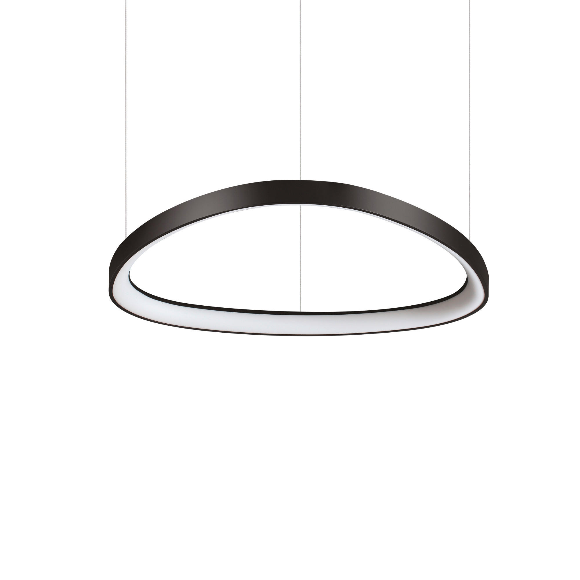 LED-HÄNGELEUCHTE Gemini 61/28,5-151,5 cm   - Schwarz, Design, Kunststoff/Metall (61/28,5-151,5cm) - Ideal Lux