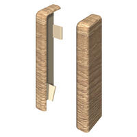 SOCKELLEISTENENDSTÜCK Grau, Eichefarben  - Eichefarben/Grau, KONVENTIONELL, Kunststoff (2.2/2.2/5.9cm) - Egger Holzwerkstoffe