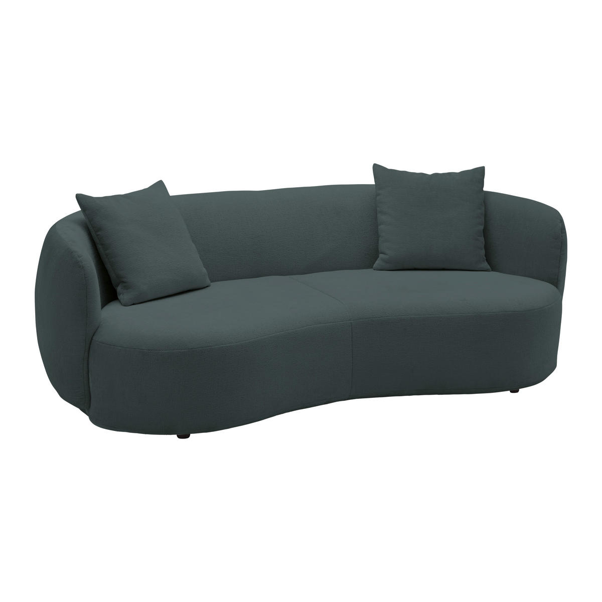 BIG SOFFA i chenille antracit  - svart/antracit, Modern, textil/plast (235/72/110cm) - MID.YOU