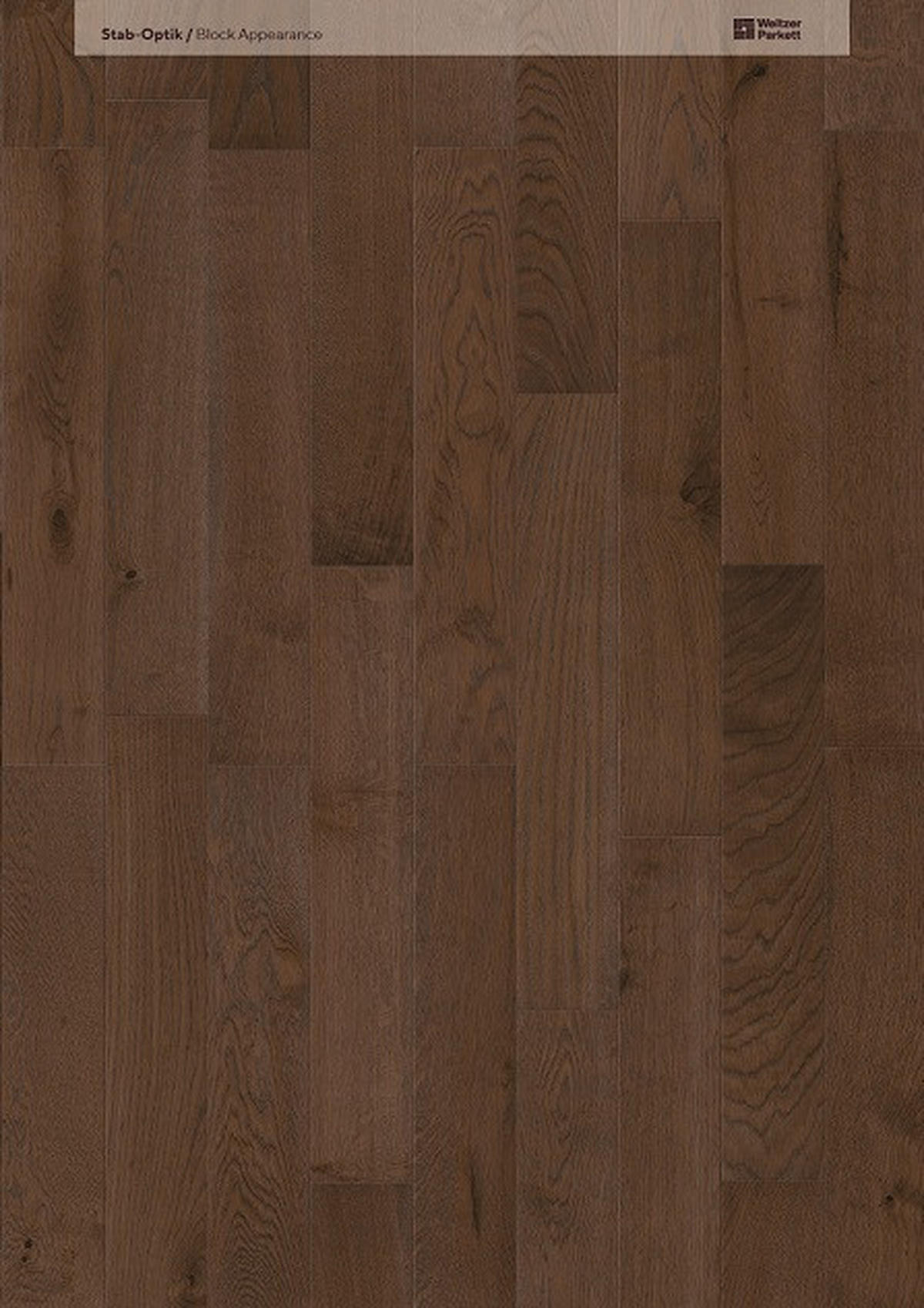 FISCHGRÄT Eiche Havanna Stab 750  per  m² - Eichefarben, Design, Holz (75/12,5/0,93cm) - Weitzer Parkett