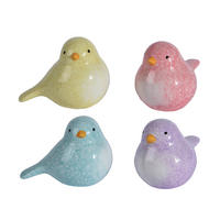 UKRASNA PTICA - lila/pink, Lajfstajl, keramika (6,5/10,5/7cm)