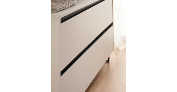 WASCHBECKENUNTERSCHRANK 100/60/36 cm  - Kaschmir/Schwarz, LIFESTYLE, Holzwerkstoff/Metall (100/60/36cm) - Xora