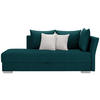 LEŽADLO, textil, 220/93/100 cm - biela/chrómová, Design, textil/plast (220/93/100cm) - Livetastic