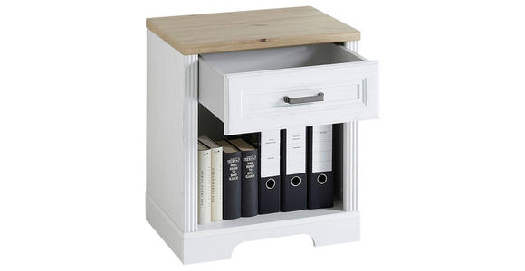 ROLLCONTAINER Pinienfarben, Eiche Artisan - Eiche Artisan/Pinienfarben, KONVENTIONELL, Holzwerkstoff/Metall (54/62/39cm) - Carryhome