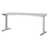 SCHREIBTISCH höhenverstellbar  - Silberfarben/Hellgrau, MODERN, Holzwerkstoff/Metall (180/80/72-118cm) - Novel