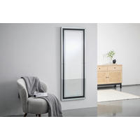 WANDSPIEGEL 160/60/2,3 cm  - Silberfarben/Schwarz, LIFESTYLE, Glas/Holzwerkstoff (160/60/2,3cm) - Xora