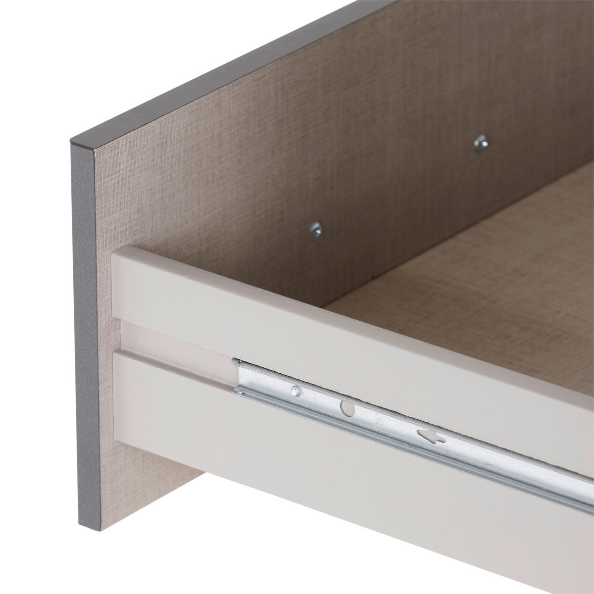 KLEIDERSCHRANK 136/197/54 cm 3-türig Grau, Weiß  - Alufarben/Weiß, KONVENTIONELL, Holzwerkstoff/Kunststoff (136/197/54cm) - Rauch Möbel