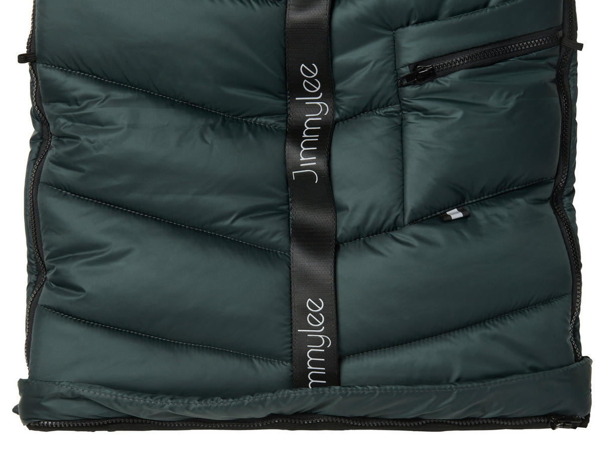 FUßSACK  - Dunkelgrün, Basics, Textil (113/45/7cm) - Jimmylee