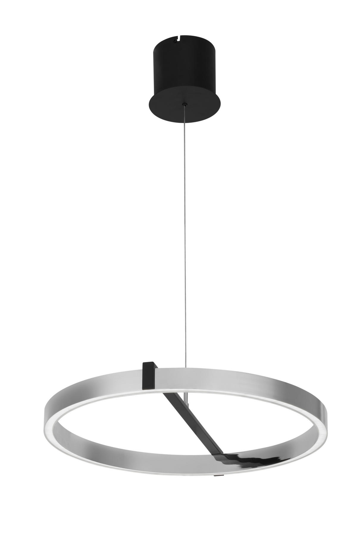 ZÁVĚSNÉ LED SVÍTIDLO, 50/50-200 cm  - čiré, Trend, kov/plast (50/50-200cm) - Dieter Knoll