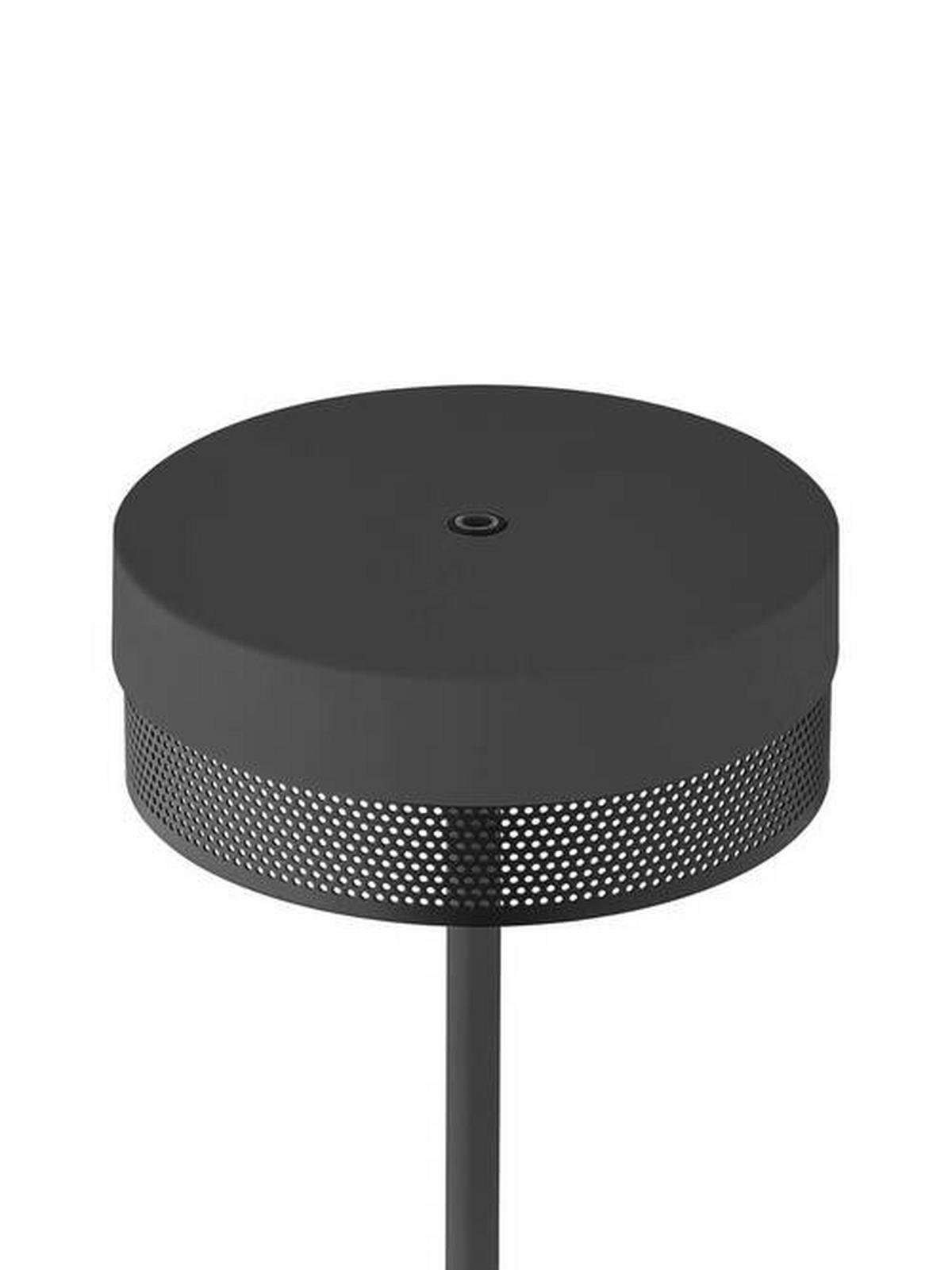 AKKU-STEHLEUCHTE 16/120 cm    - Schwarz, KONVENTIONELL, Metall (16/120cm) - Hell