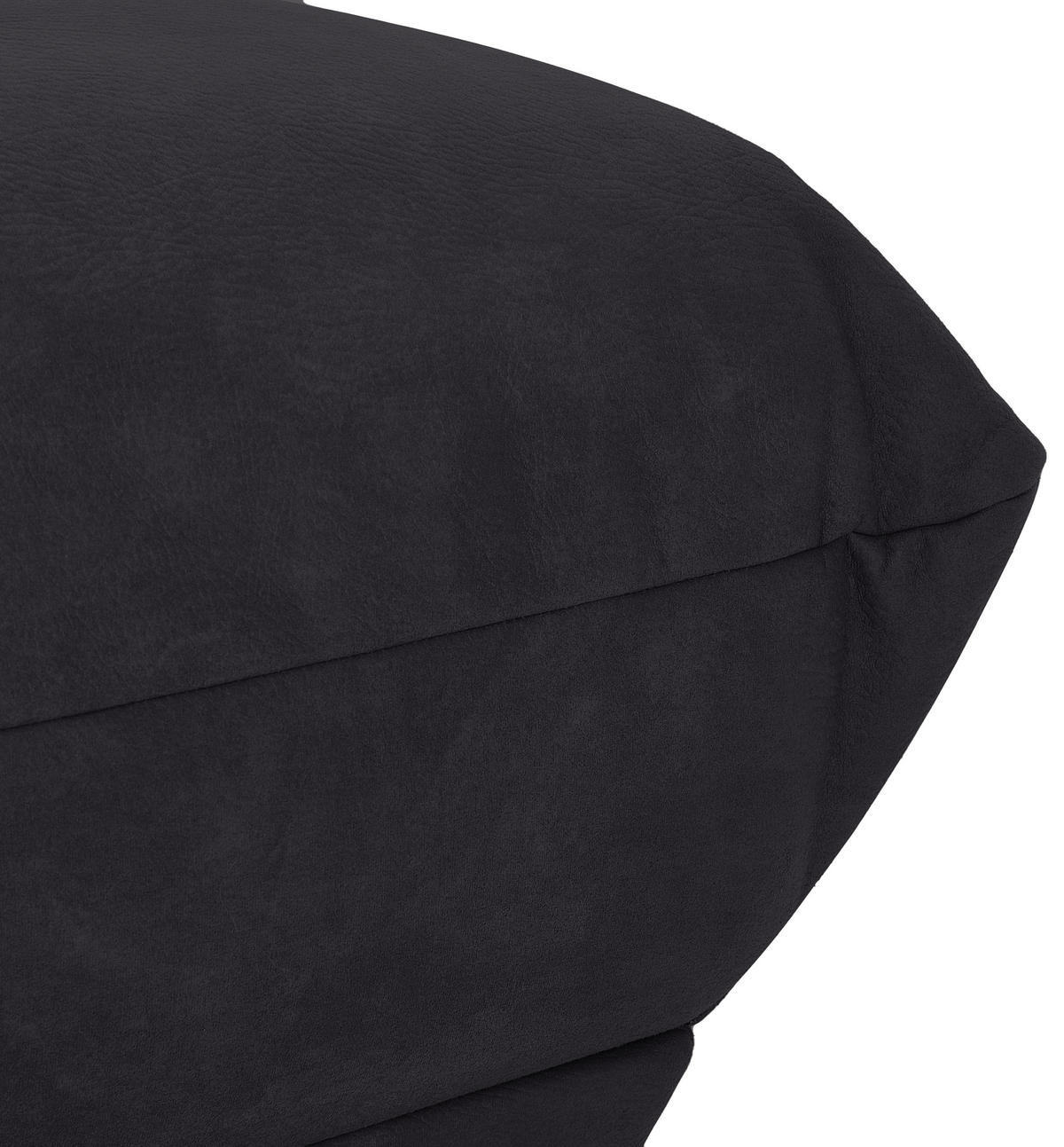 ECKSOFA in Lederlook Schwarz  - Schwarz, Trend, Textil (210/315cm) - Livetastic