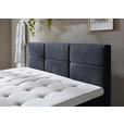 BOXSPRINGBETT 180/200 cm  in Dunkelblau  - Eichefarben/Dunkelblau, KONVENTIONELL, Holz/Textil (180/200cm) - Carryhome