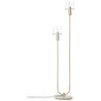 STEHLEUCHTE 28/152 cm    - Transparent/Beige, KONVENTIONELL, Glas/Metall (28/152cm) - Dieter Knoll