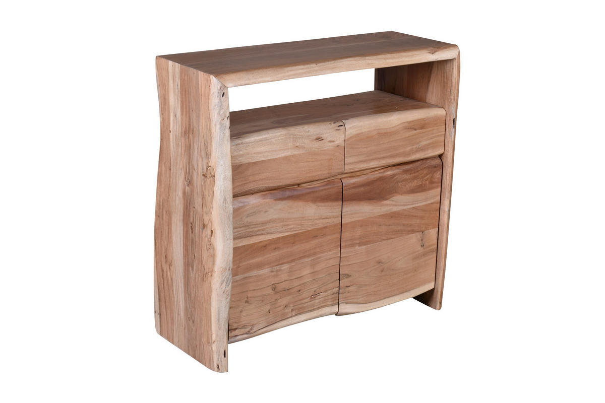 KOMMODE , 90/90/40 cm, 2 Schublade(n)  - Naturfarben, Design, Holz (90/90/40cm) - MID.YOU