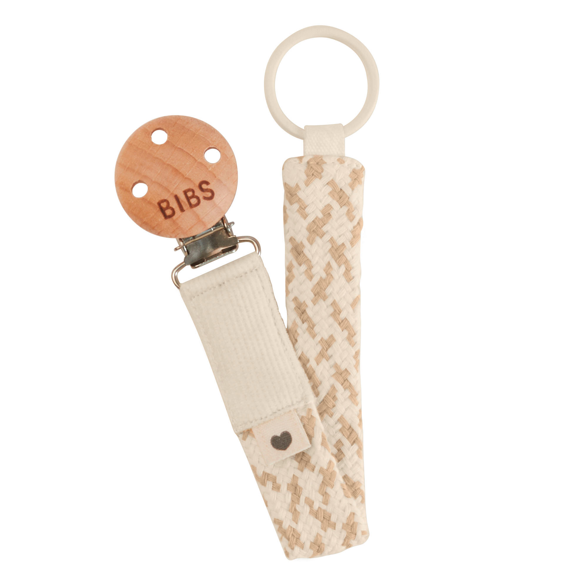 SCHNULLERKETTE 0 Monat(e)  - Hellgelb/Creme, Basics, Holz/Textil (7,8/18,9/2,2cm)