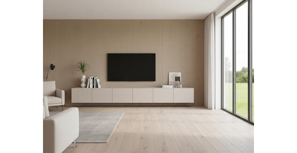 LOWBOARD  300/36,7/42 cm  Beimöbel erhältlich, umfangreiches Zubehör erhältlich, hängend, in verschiedenen Größen erhältlich  - Kaschmir, Design, Holzwerkstoff (300/36,7/42cm) - Hom`in