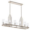 TAKKRONA Elstead Kimrose 113.7/55.8/32.5 cm  - nickelfärgad, Klassisk, metall/glas (113.7/55.8/32.5cm) - Elstead Lighting