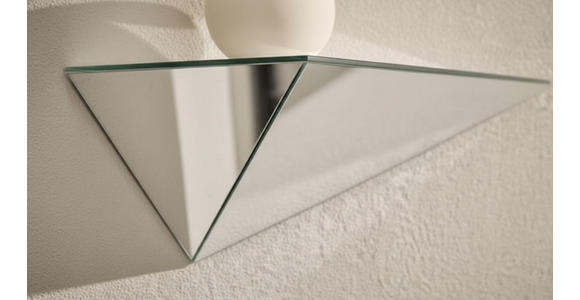 WANDREGALSET  - Silberfarben, LIFESTYLE, Glas/Holzwerkstoff (59/23/23cm) - Novel