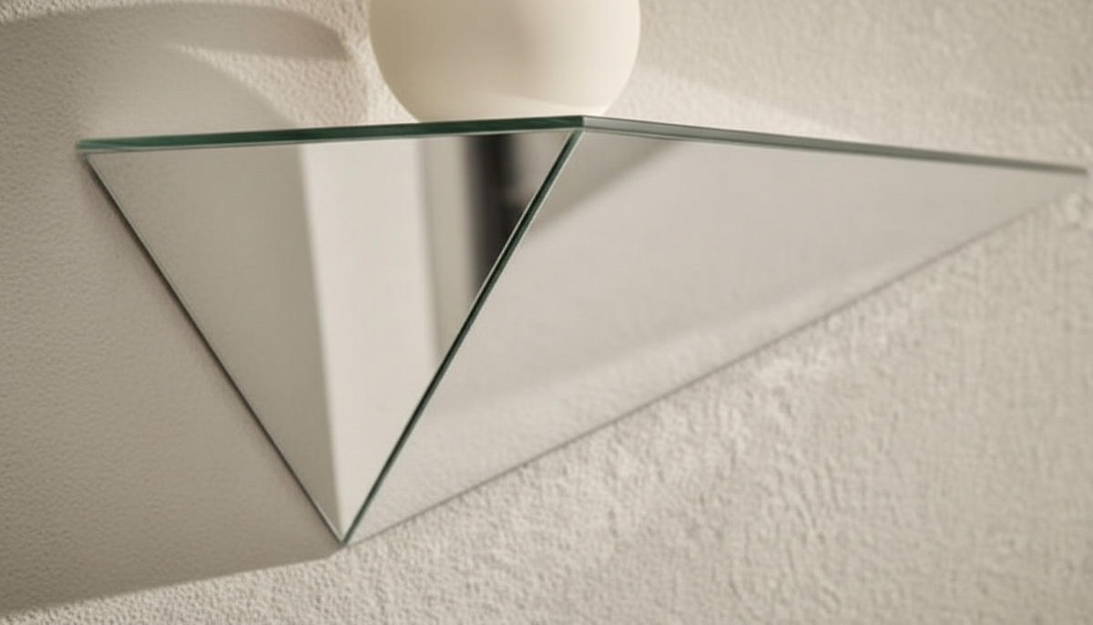 WANDREGALSET  - Silberfarben, LIFESTYLE, Glas/Holzwerkstoff (59/23/23cm) - Novel