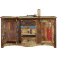 KOMMODE 150/85/40 cm Recyclingholz  - Multicolor/Braun, LIFESTYLE, Holz/Metall (150/85/40cm) - Landscape