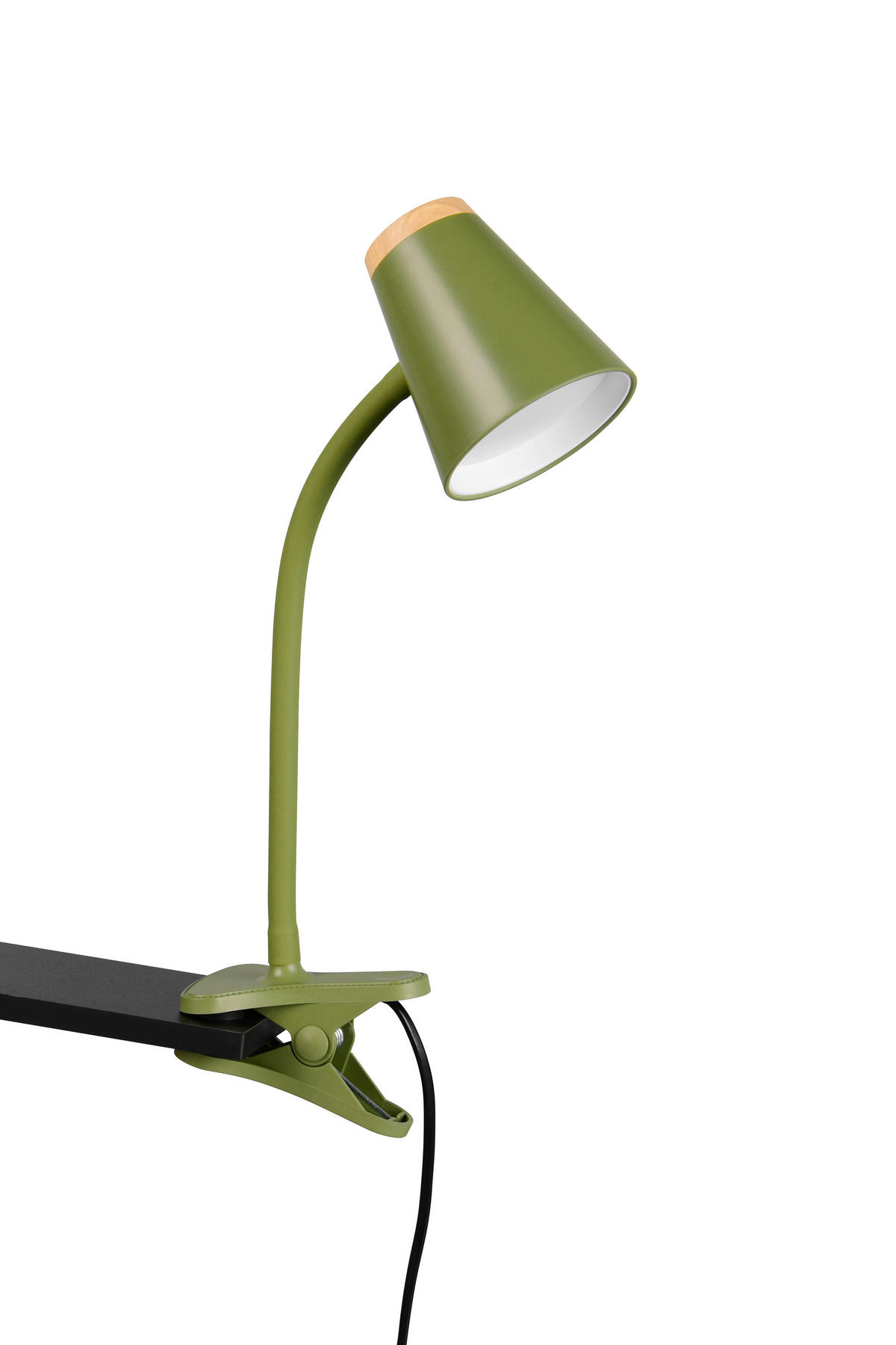 LED-KLÄMLAMPA - grön/brun, Basics, metall/plast (33/9,5/32cm)
