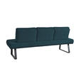 SITZBANK 224/92/78 cm  in Dunkelblau  - Schwarz/Dunkelblau, Design, Textil/Metall (224/92/78cm) - Dieter Knoll