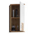 HÄNGESCHRANK 38/77/23 cm - Eichefarben/Silberfarben, Design, Holzwerkstoff/Kunststoff (38/77/23cm) - Xora HÄNGESCHRANK 38/77/23 cm - Eichefarben/Silberfarben, Design, Holzwerkstoff/Kunststoff (38/77/23cm) - Xora