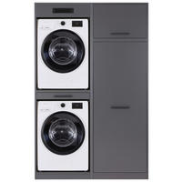 HAUSWIRTSCHAFTSRAUM 134/208/68 cm  in Anthrazit  - Anthrazit, MODERN, Holzwerkstoff (134/208/68cm) - home24