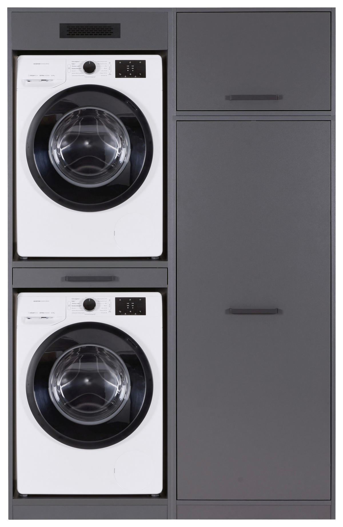 HAUSWIRTSCHAFTSRAUM 134/208/68 cm  in Anthrazit  - Anthrazit, MODERN, Holzwerkstoff (134/208/68cm) - home24