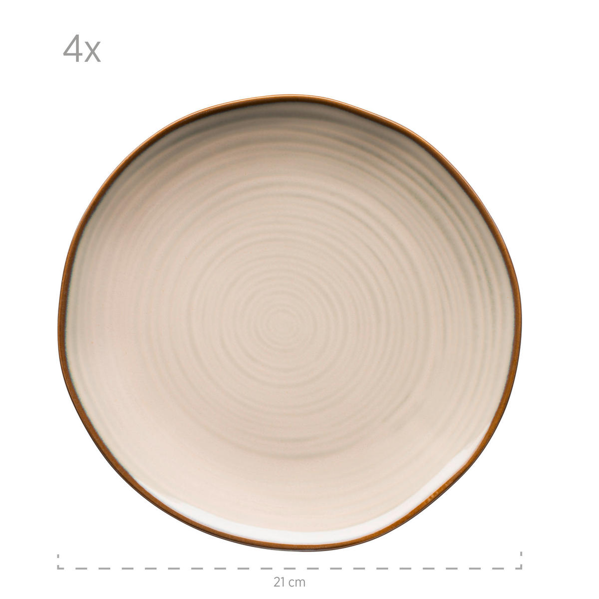 FRUKOSTSET Nottingham  - beige, Basics, keramik - Mäser