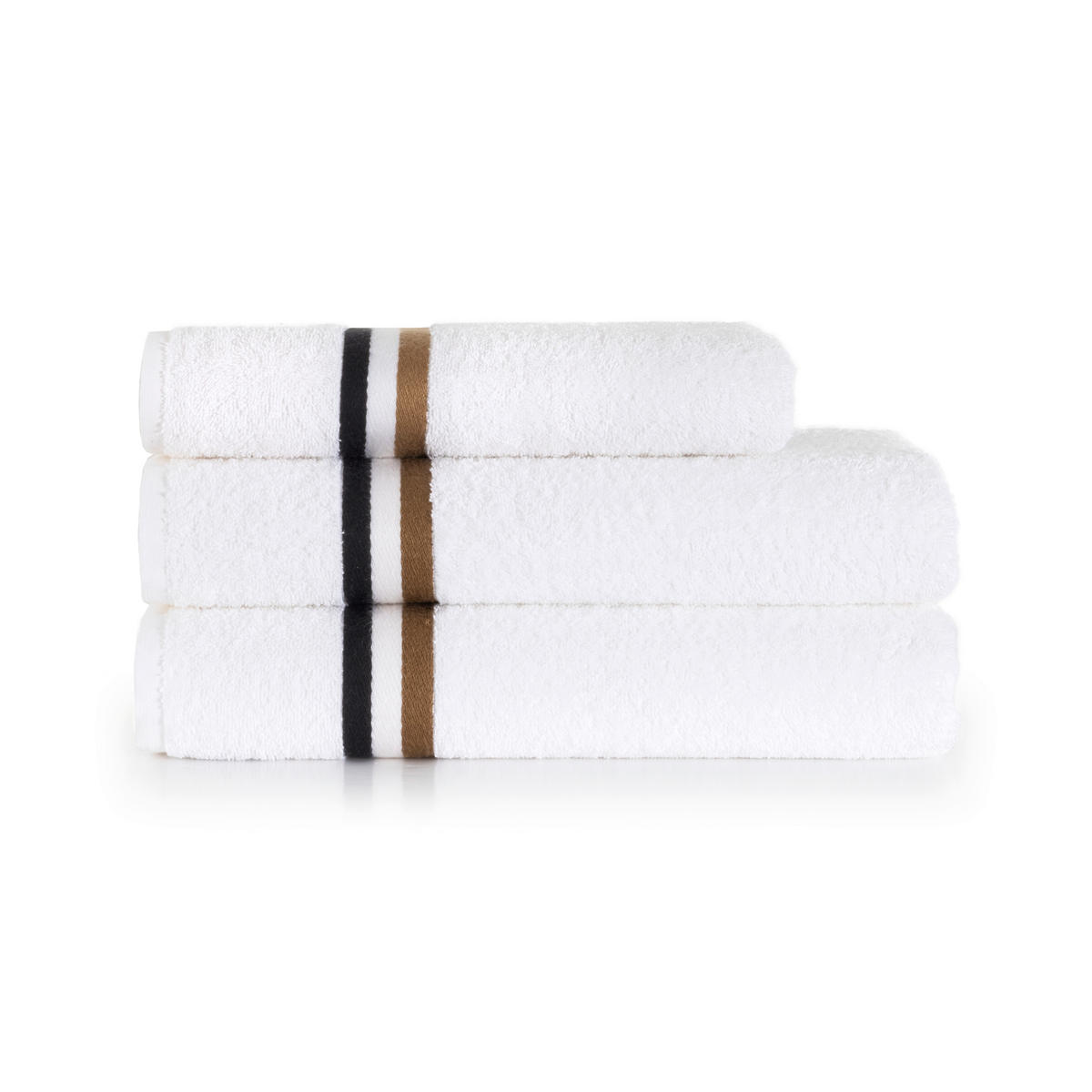 DUSCHTUCH 70/140 cm BLINEA  - Weiß, Design, Textil (70/140cm) - Hugo Boss