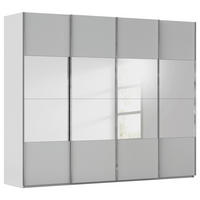 SCHWEBETÜRENSCHRANK 271/223/68 cm,  in Seidengrau, 4 Tür(en)  - Chromfarben/Seidengrau, Design, Holzwerkstoff/Metall (271/223/68cm) - Novel