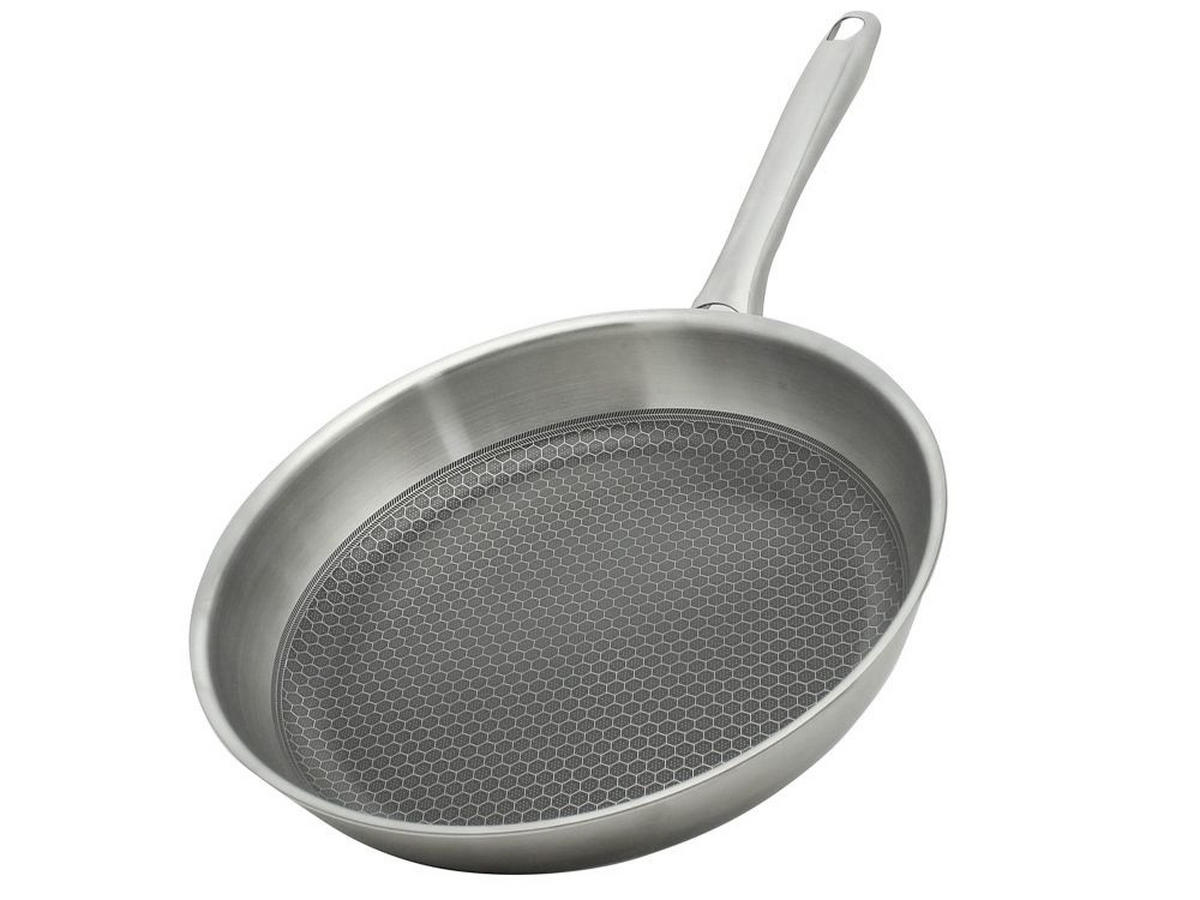 PFANNENSET Relief Passion Edelstahl 2-teilig  - Silberfarben, Basics, Metall - Johann Lafer