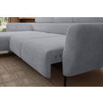 ECKSOFA  in Cord Dunkelgrau  174/277 cm  - Dunkelgrau/Schwarz, KONVENTIONELL, Textil/Metall (174/277cm) - Carryhome