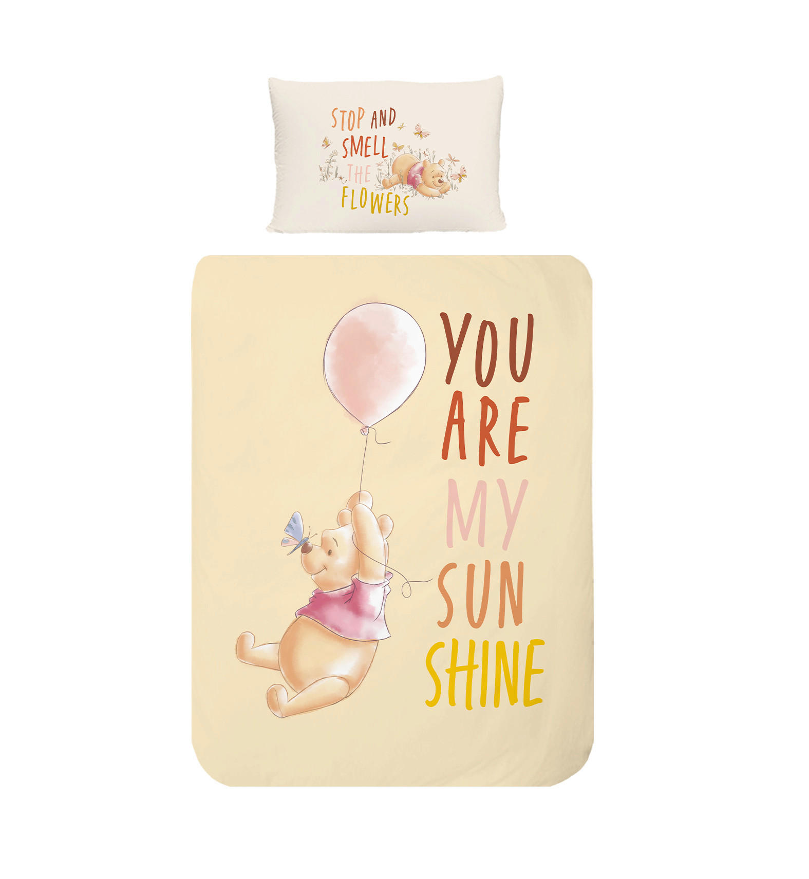 KINDERBETTWÄSCHESET 160/210 cm  - Champagner, Basics, Textil (160/210cm) - Disney