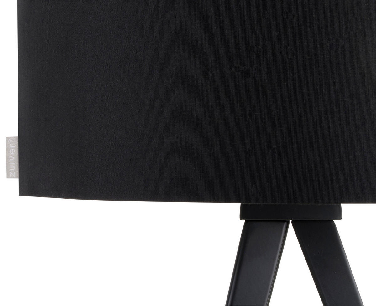 TISCHLEUCHTE - Schwarz, Basics, Textil/Metall (28/51cm) - Zuiver