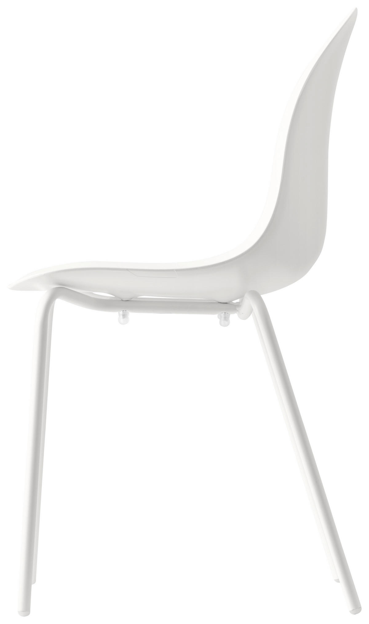 GARTENSTUHL-SET Edelstahl Weiß  - Weiß, Basics, Kunststoff/Metall (44,5/84/51cm) - Connubia 