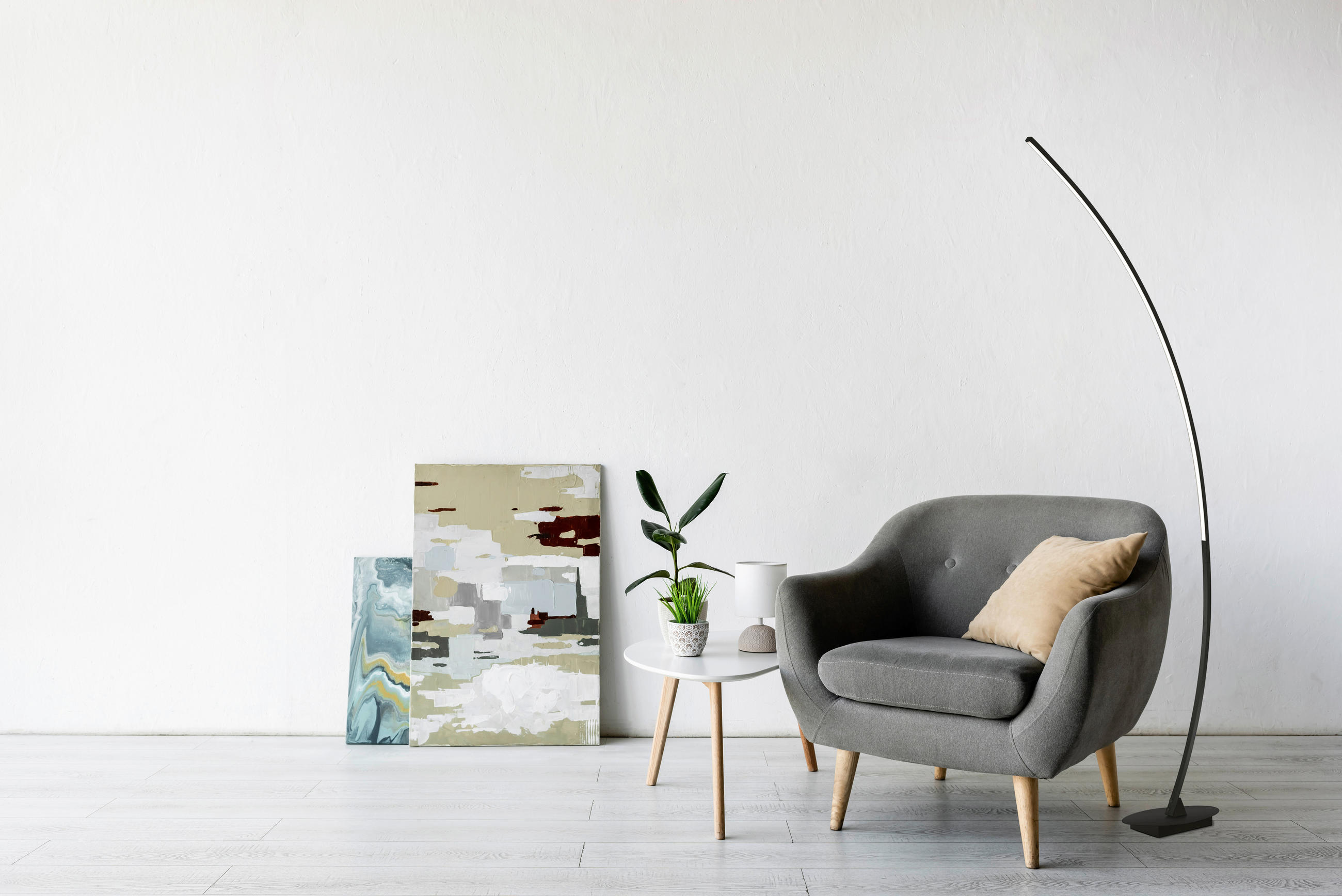 STEHLEUCHTE 35/15/158 cm    - Schwarz, Design, Metall (35/15/158cm)