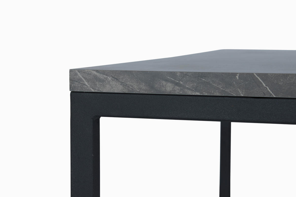 COUCHTISCH in Metall, Holzwerkstoff  - Schwarz/Grau, Design, Holzwerkstoff/Metall (80/50/80cm) - MID.YOU