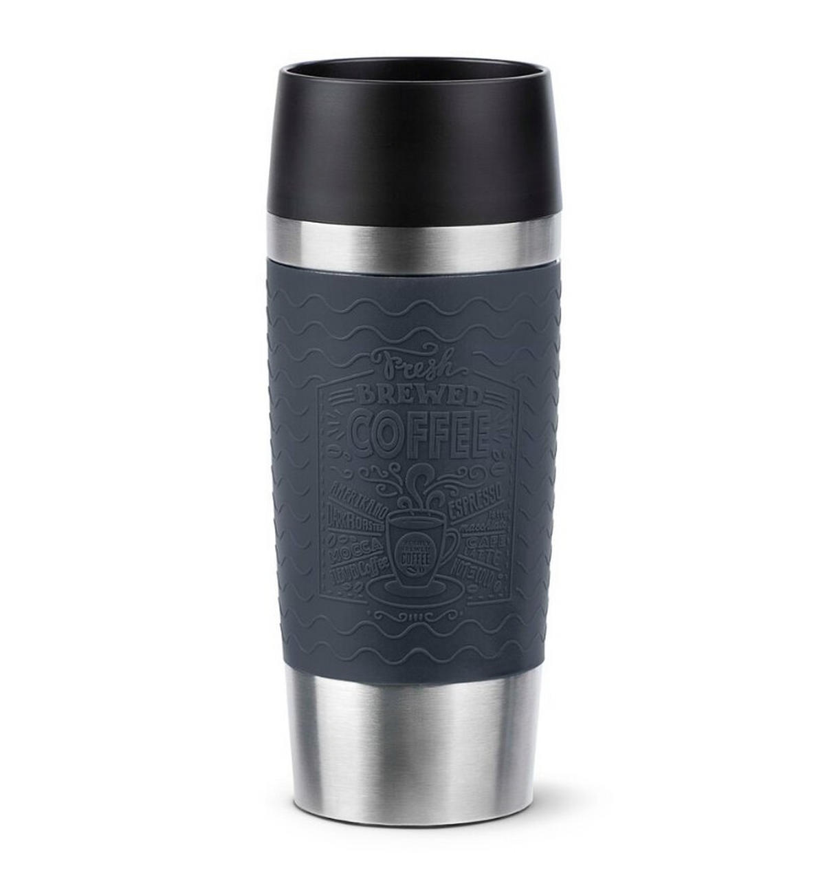 COFFEE-TO-GO-MUGG 0,36 l  - grå, Design, metall/plast (0,36l) - Tefal