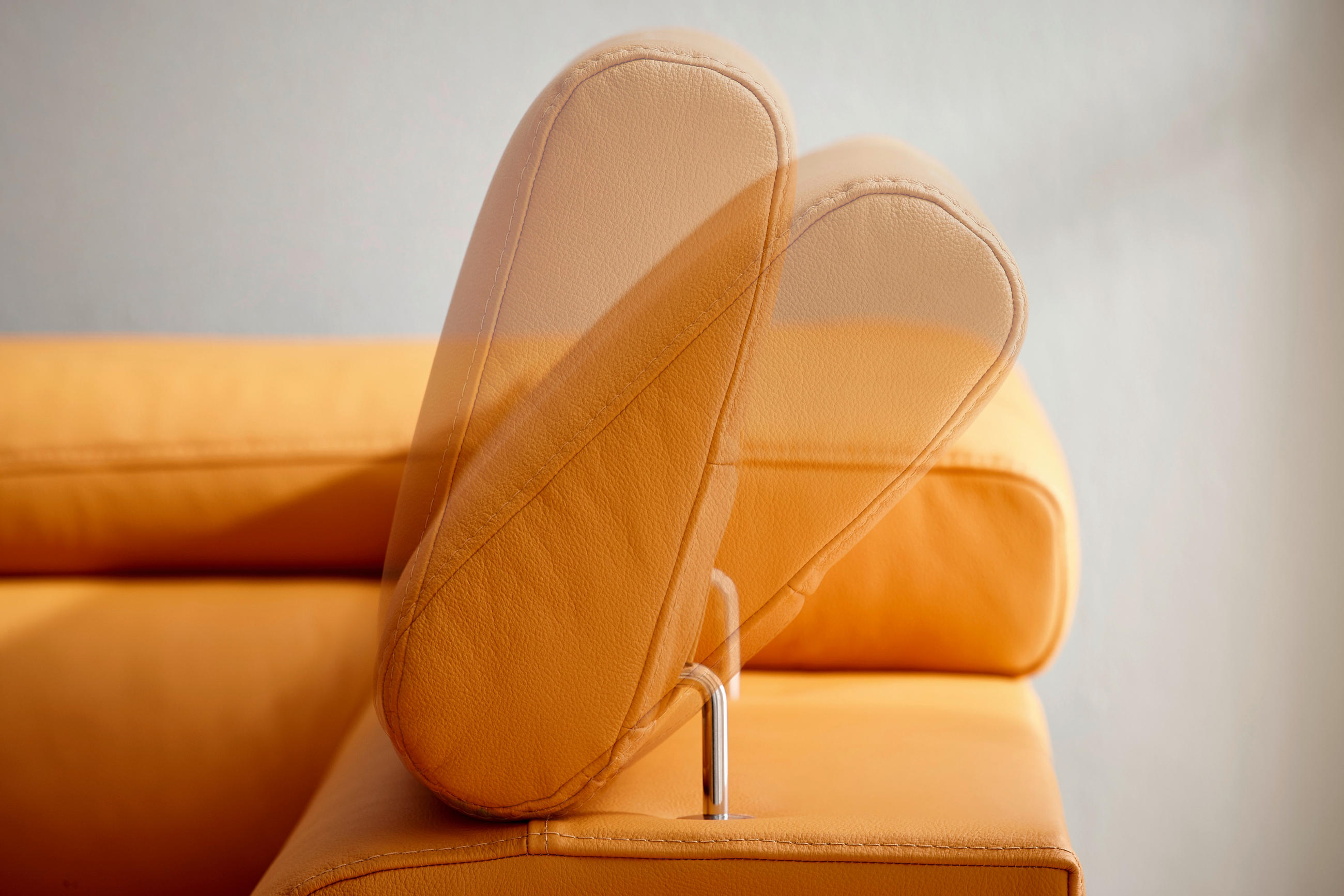 Thumbnail - Novel Ecksofa, Dunkelbraun, Leder, Echtleder, 5-Sitzer, Ottomane rechts, L-Form, 270x220 cm, Lederauswahl, seitenverkehr...