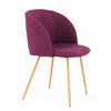 STUHL-SET 2 Stück  in Stahl  - Violett, Design, Kunststoff/Metall (54/84/56cm) - Kayoom
