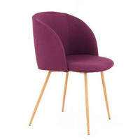 STUHL-SET 2 Stück  in Stahl  - Violett, Design, Kunststoff/Metall (54/84/56cm) - Kayoom