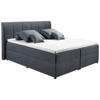 BOXSPRINGBETT 180/200 cm  in Anthrazit  - Anthrazit/Schwarz, Basics, Kunststoff/Textil (180/200cm) - MID.YOU