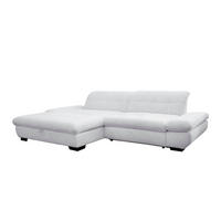 SAROKGARNITÚRA textil fehér  - fekete/fehér, Basics, textil/fém (198/290cm) - Xora