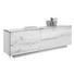 SIDEBOARD - Edelstahlfarben/Schlammfarben, Natur, Glas/Holz (224/79/51cm) - Voglauer
