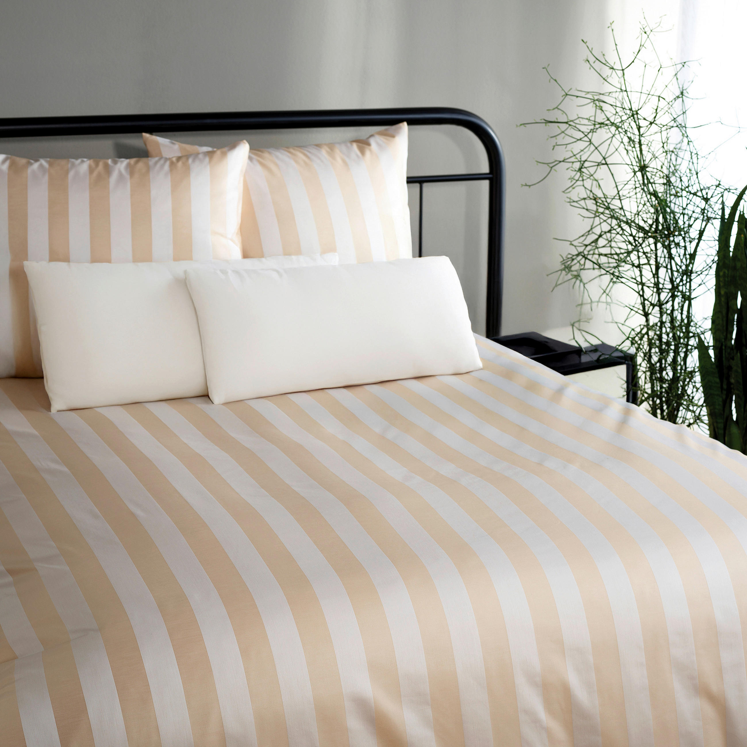 BETTWÄSCHE Damast 140/200 cm  - Grauweiß, Design, Textil (140/200cm) - Curt Bauer