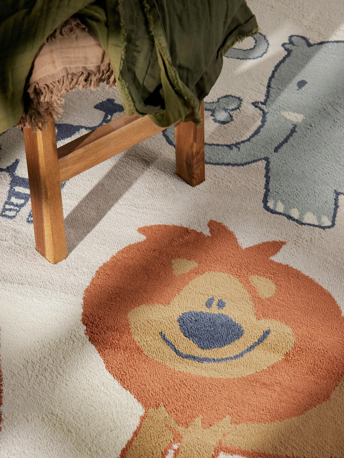 KINDERTEPPICH 200/290 cm Adventures Tier  - Multicolor/Creme, Design, Kunststoff/Textil (200/290cm) - Hanse Home