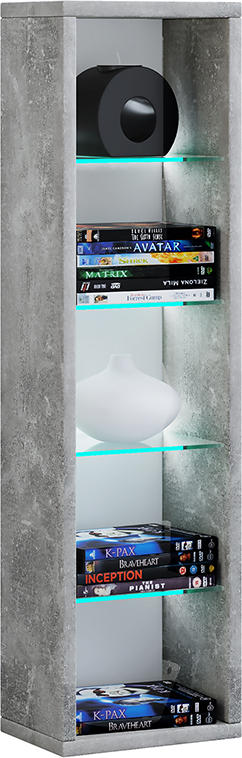HYLLA i 21/77/20 cm grå  - grå, Basics, trämaterial/glas (21/77/20cm) - MID.YOU